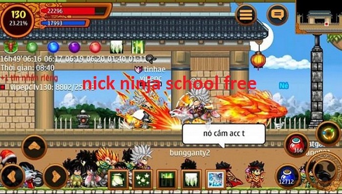 Shop Acc Ninja School miễn phí 0đ: Cho Nick Ninja School Vip