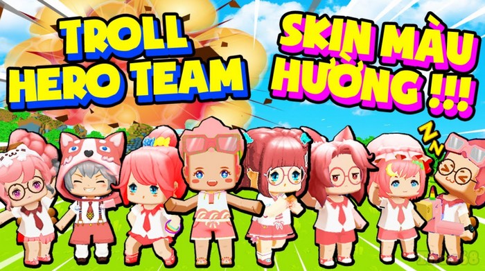 30 Hero team mini world ý tưởng  anime đang yêu chibi